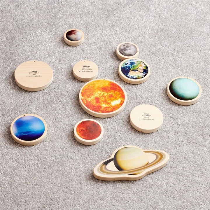 Discos de Madera del Sistema Solar