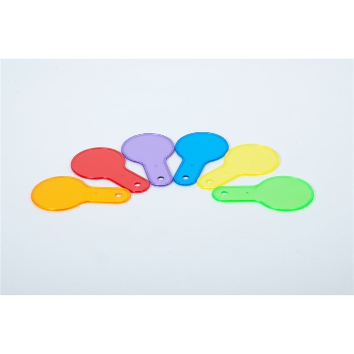 Conjunto 6 paletas de colores traslucidas