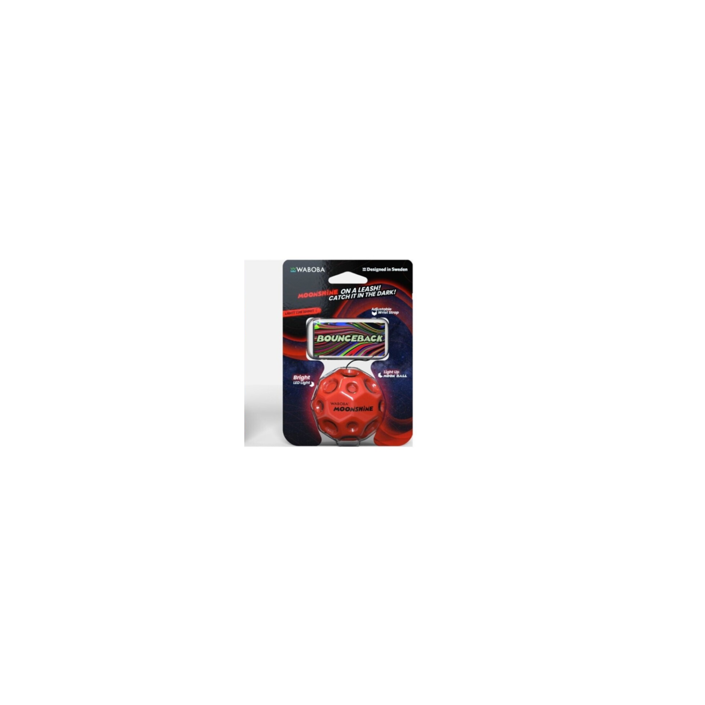 Waboba Pelota con cuerda elástica para muñeca LED
