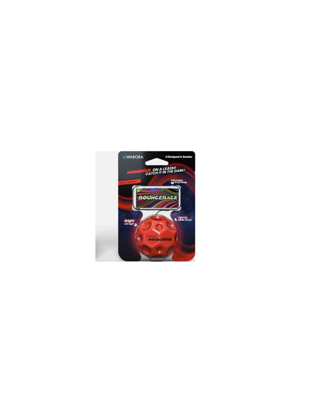Waboba Pelota con cuerda elástica para muñeca LED
