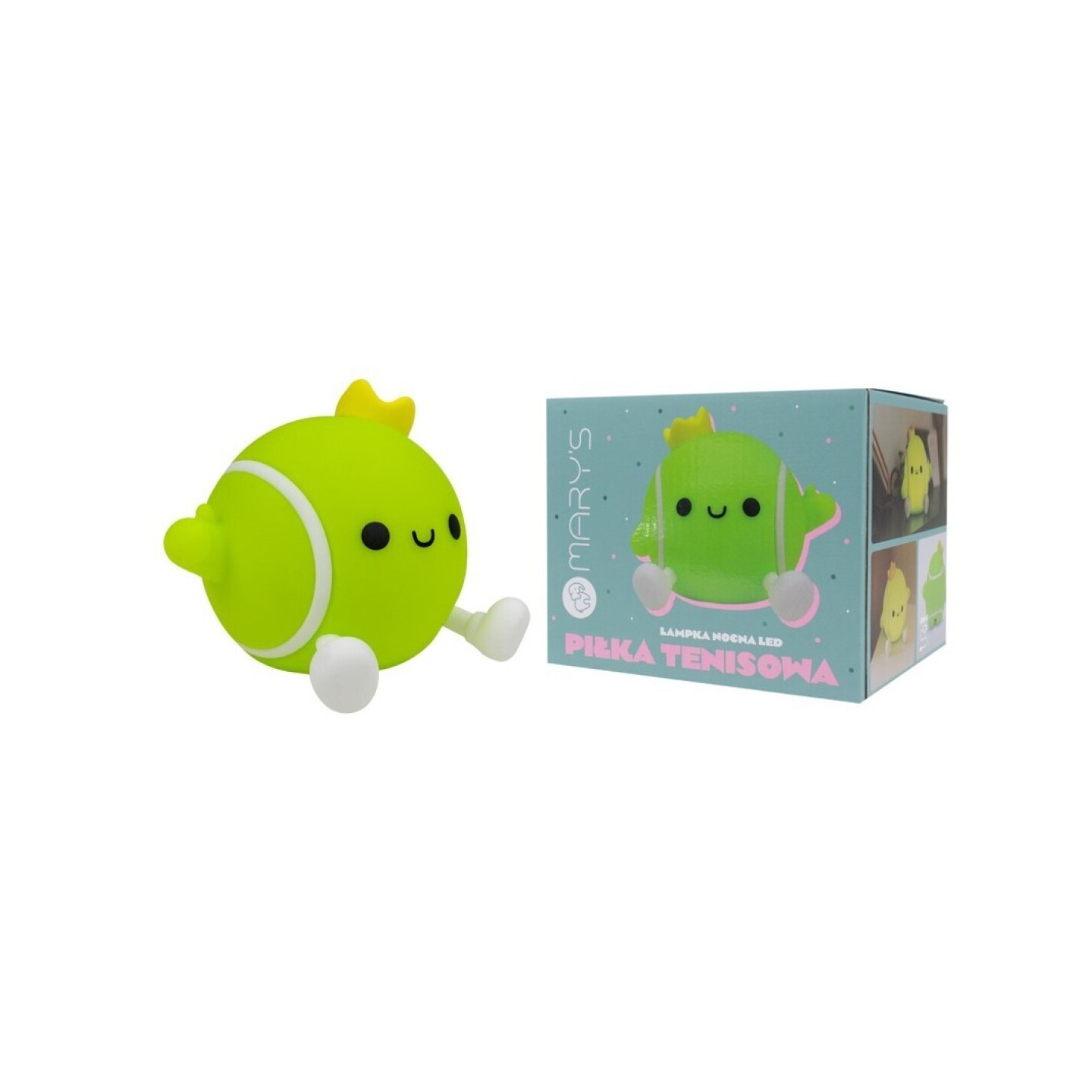 Lámpara de Noche Quitamiedos LED Pelota de Tenis