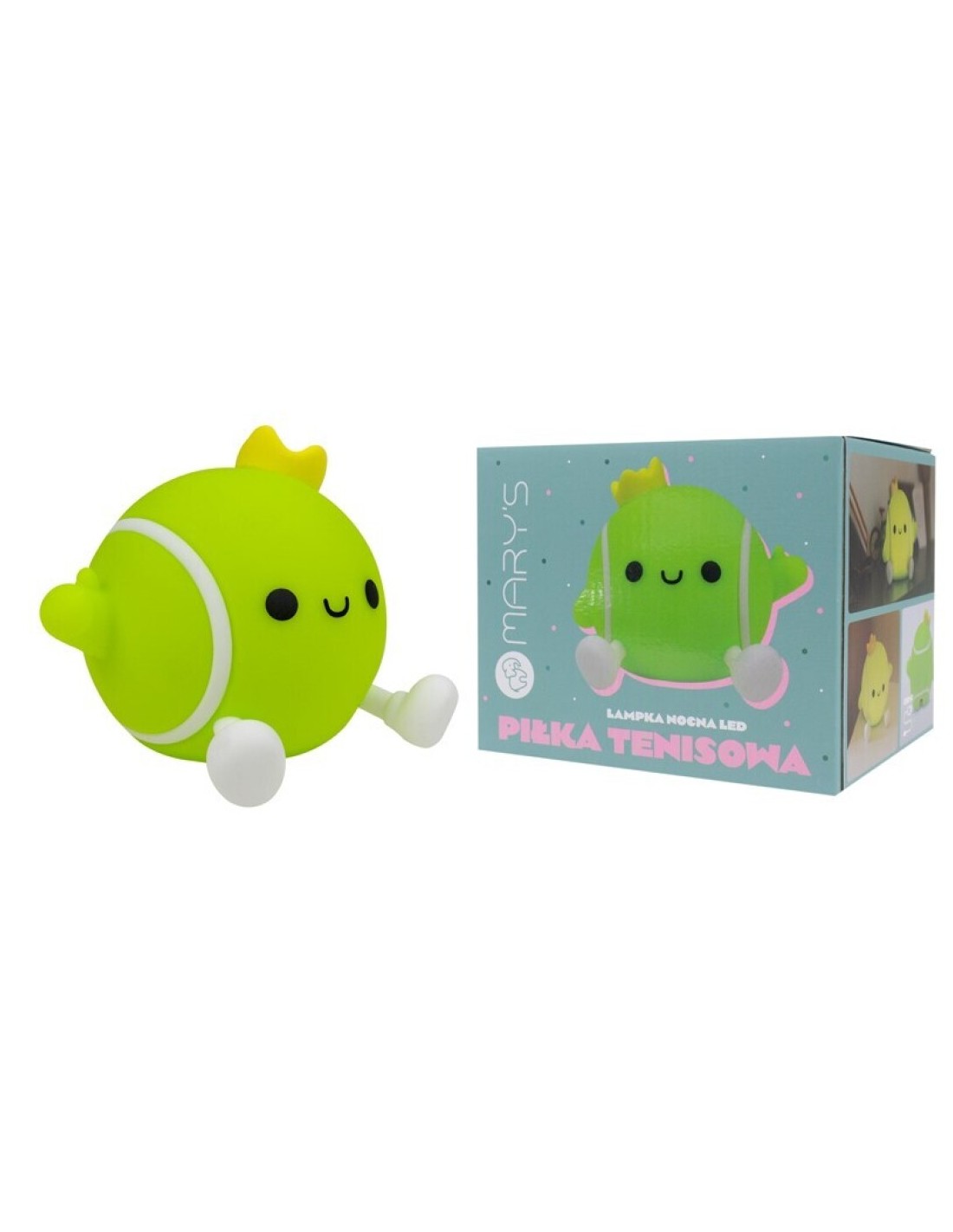 Lámpara de Noche Quitamiedos LED Pelota de Tenis
