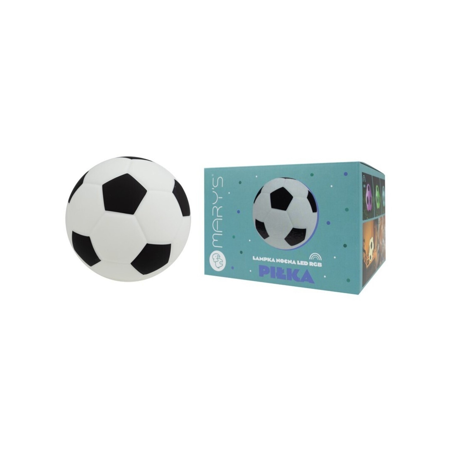 Lámpara de Noche Quitamiedos LED Pelota de Futbol