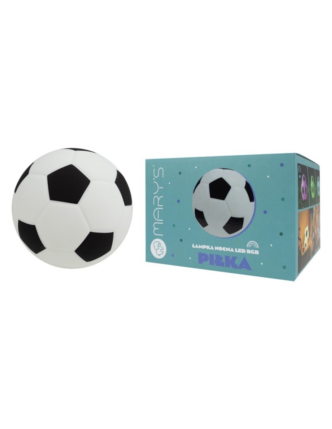 Lámpara de Noche Quitamiedos LED Pelota de Futbol