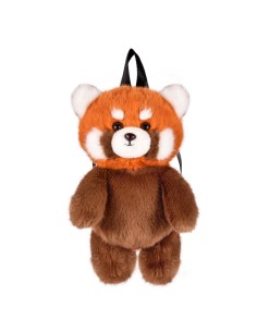 Mochila Peluche Panda Rojo 28 cms