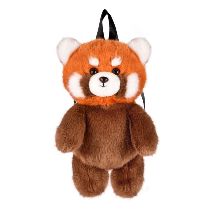 Mochila Peluche Panda Rojo 28 cms