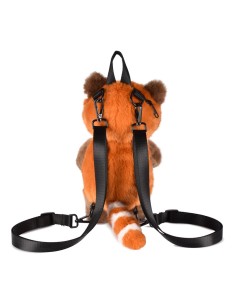 Mochila Peluche Panda Rojo 28 cms 2