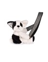 Bolso Peluche Perro blanco y negro