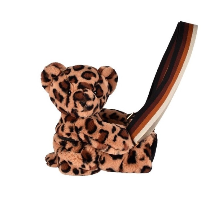 Bolso Peluche Oso Leopardo