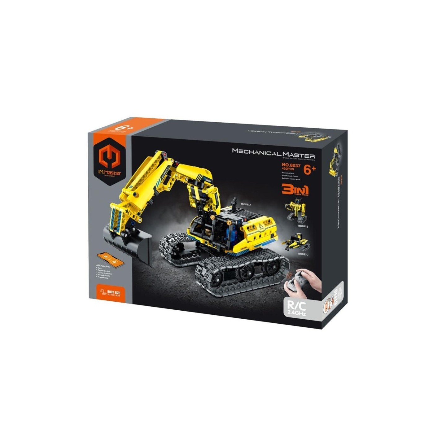 iMMaster Grúa y Robot Radiocontrol 3 en 1 - 430 Piezas