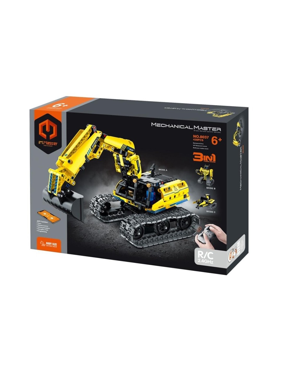iMMaster Grúa y Robot Radiocontrol 3 en 1 - 430 Piezas