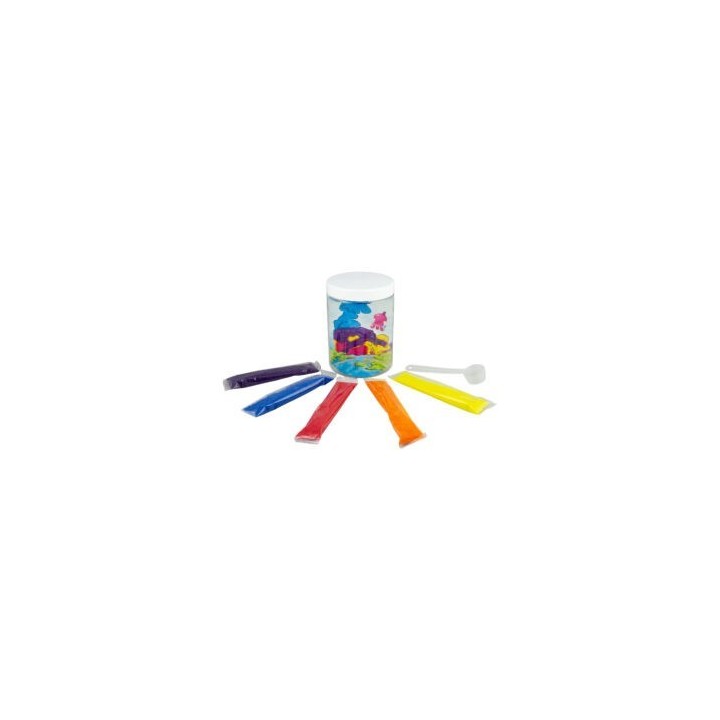 Kit de Arena Hidrofóbica con Acuario (5 Colores)