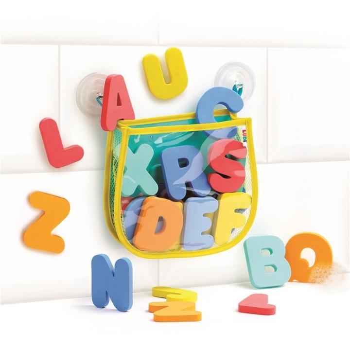 Red para baño con letras