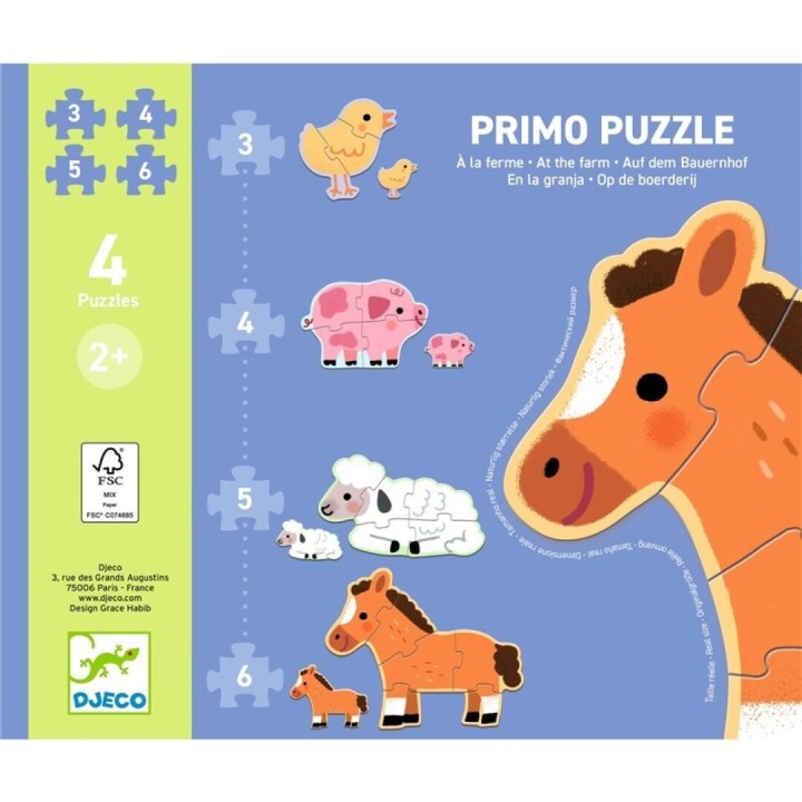Puzle Evolutivo En la granja 3, 4, 5 y 6 Piezas