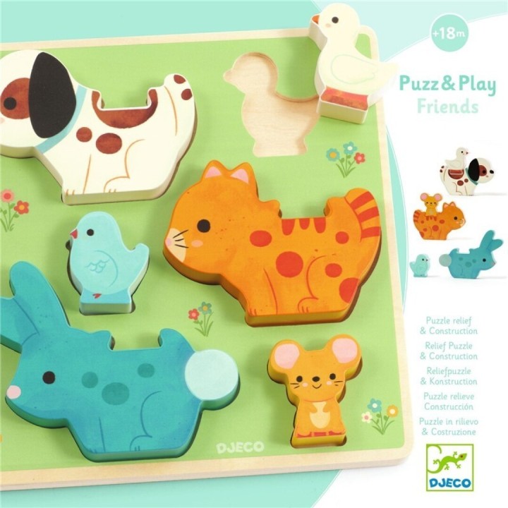 Puzle de Madera Puzz & Play Friends