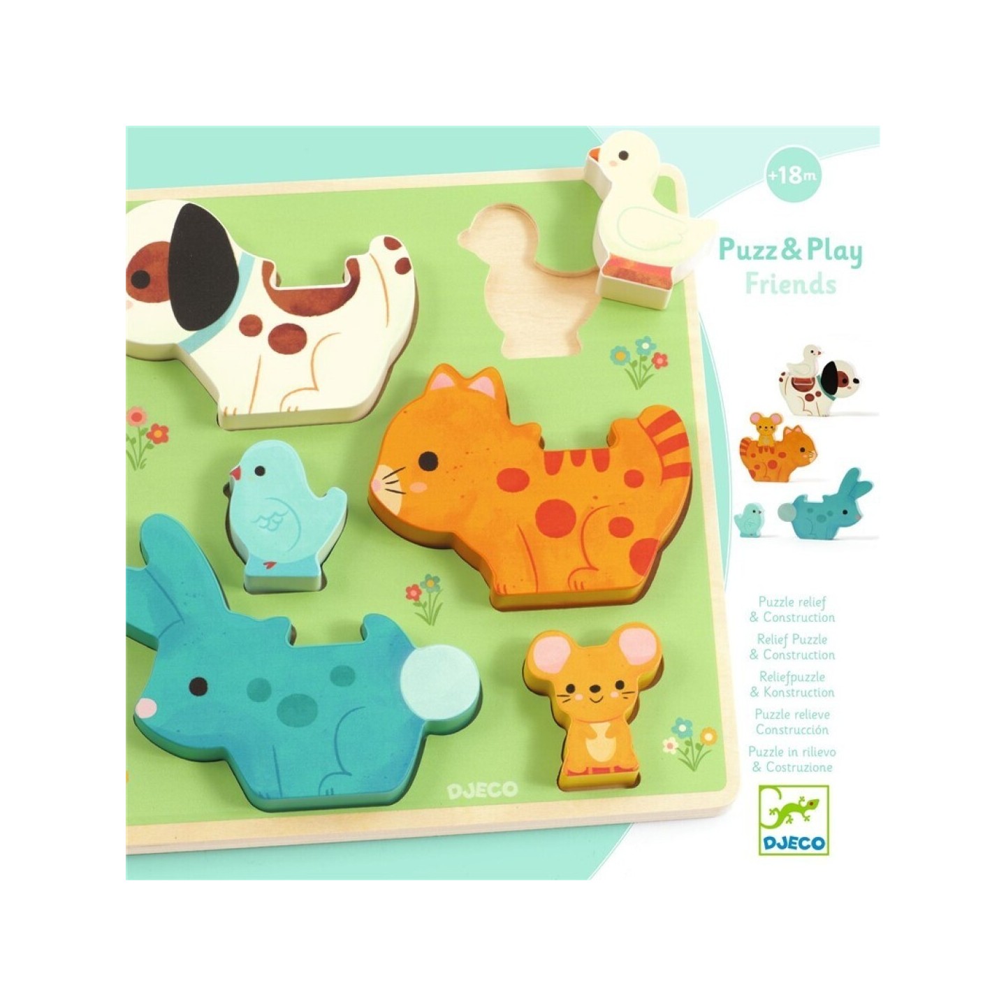 Puzle de Madera Puzz & Play Friends