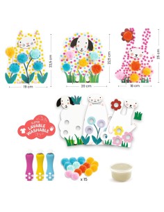 Colorear Puntos y Pompones En la Hierba 2