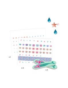 Adhesivos para uñas Purpurina Delicadeza Marina 2