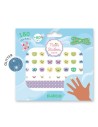 Adhesivos para uñas Purpurina Mariposas
