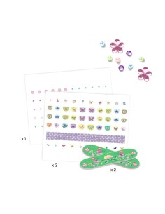 Adhesivos para uñas Purpurina Mariposas 2