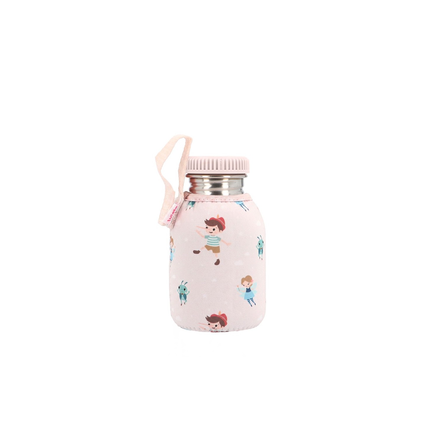 Botella Acero con Funda Wooden Boy Tutete 350ml