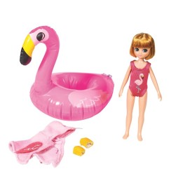 Muñeca Lottie en la Piscina