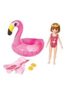 Muñeca Lottie en la Piscina
