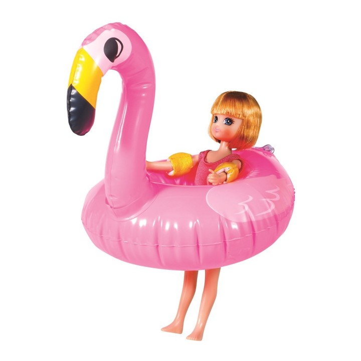 Muñeca Lottie en la Piscina
