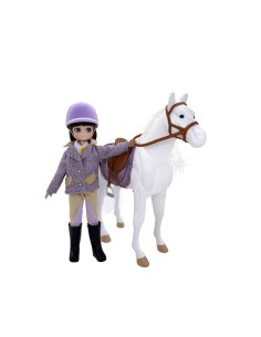 Muñeca Lottie y Pony Blanco