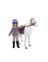 Muñeca Lottie y Pony Blanco