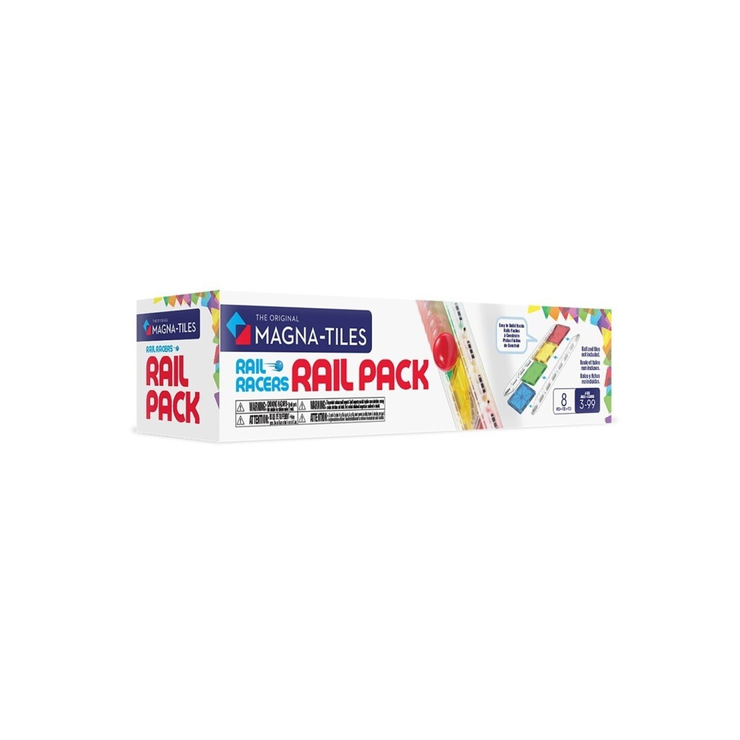 Magna Tiles Accesorio Rail Racer 8 Piezas