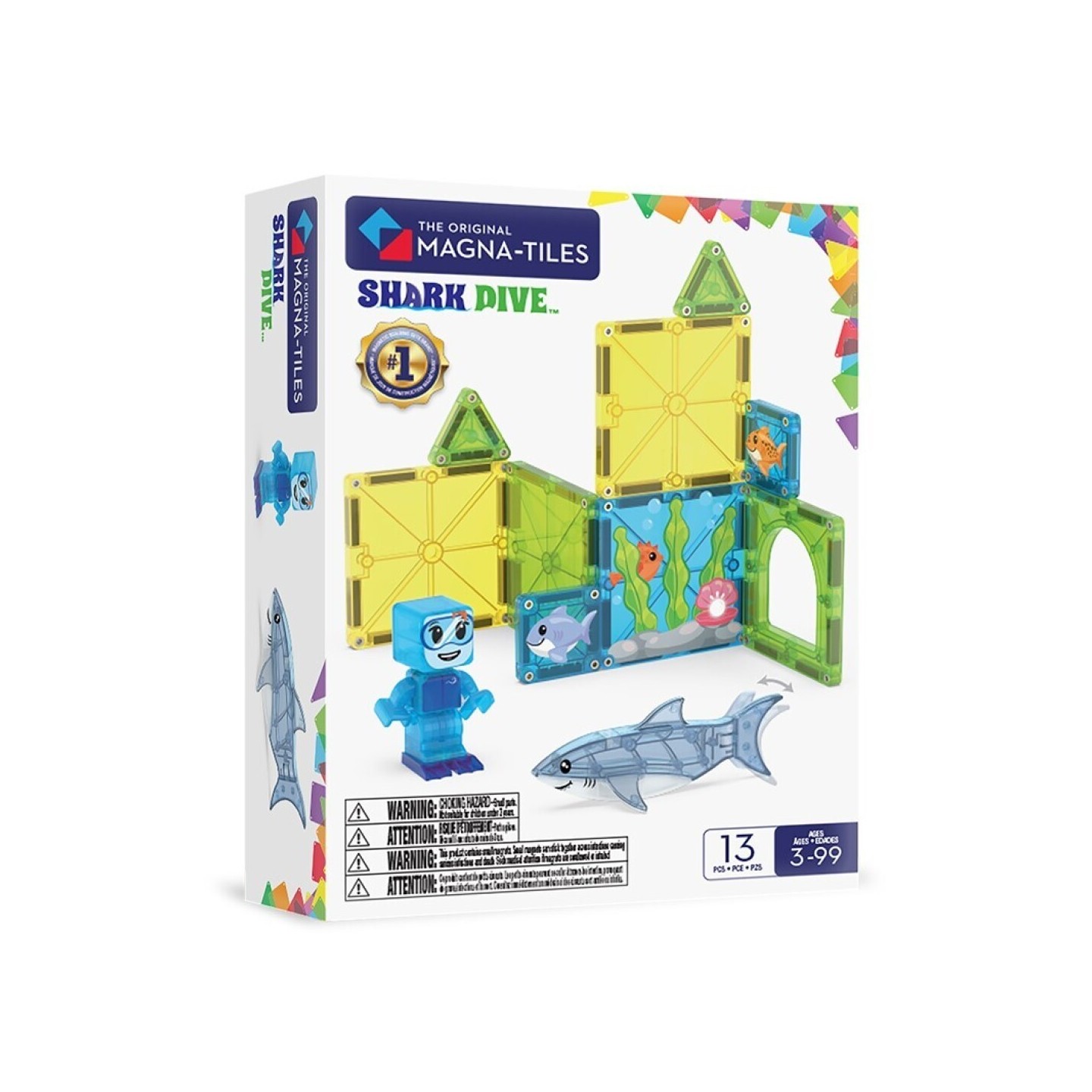 Magna Tiles Shark Dive 13 Piezas