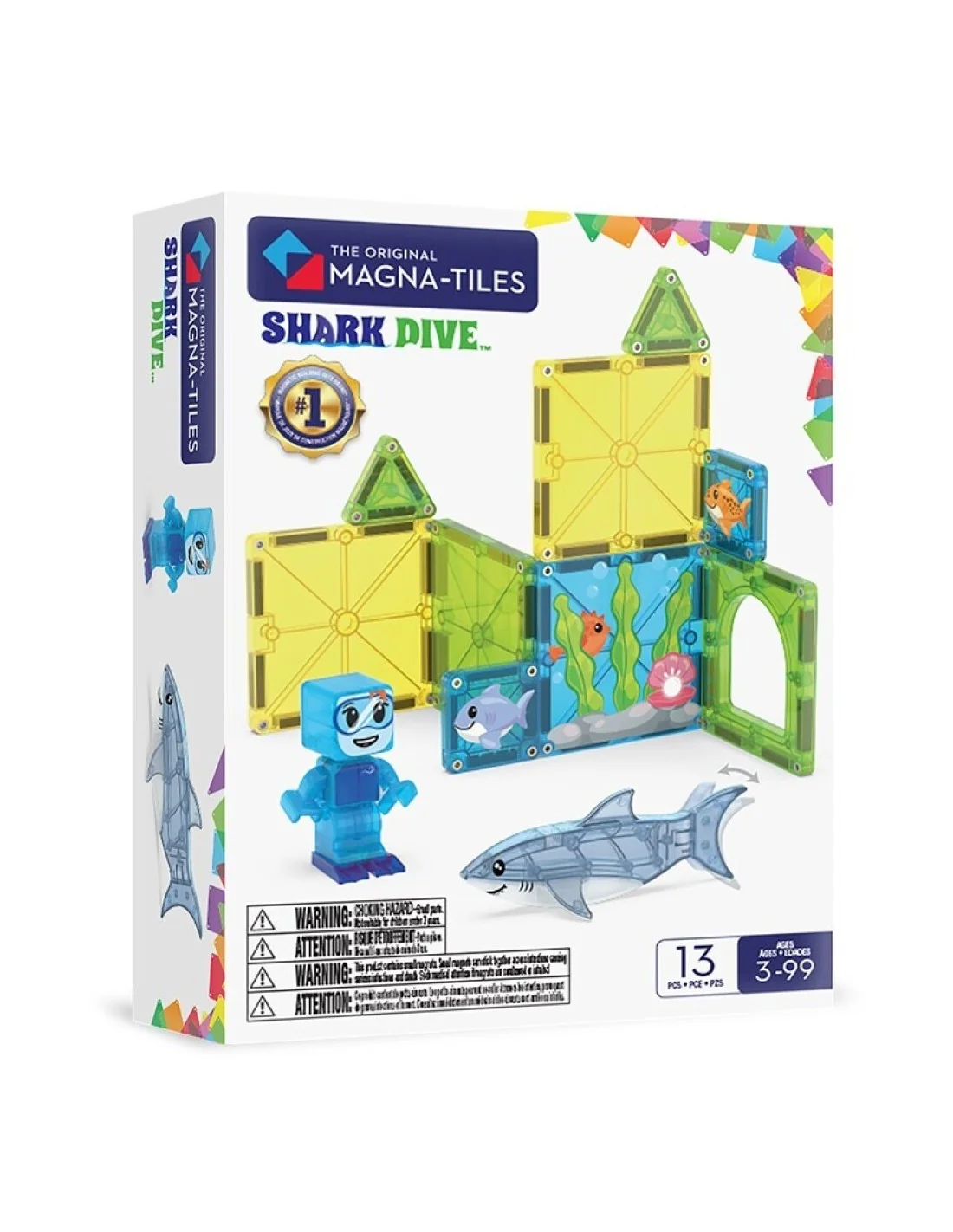 Magna Tiles Shark Dive 13 Piezas