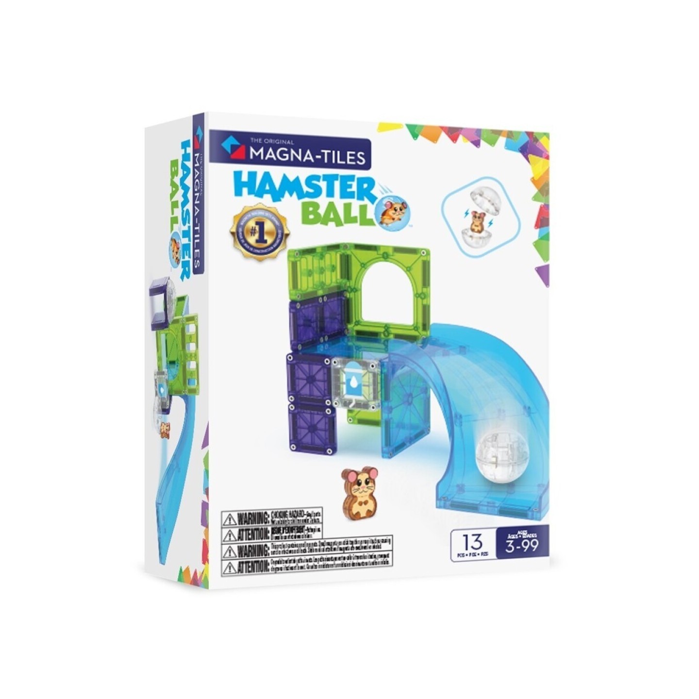 Magna Tiles Bola de Hamster 13 Piezas