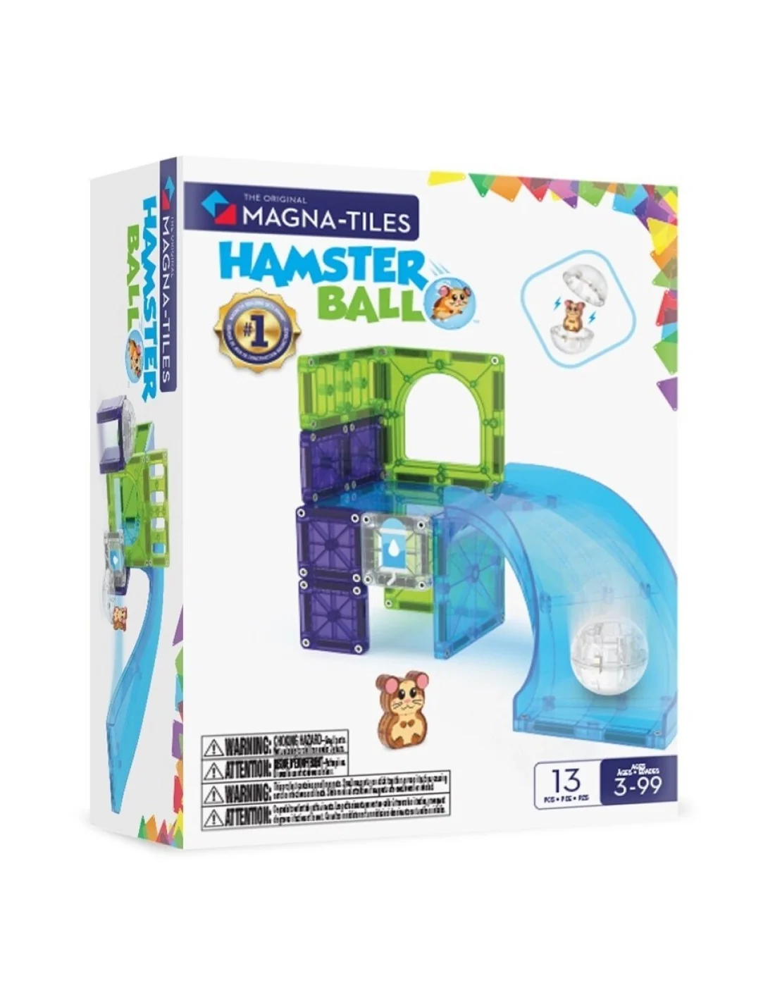 Magna Tiles Bola de Hamster 13 Piezas