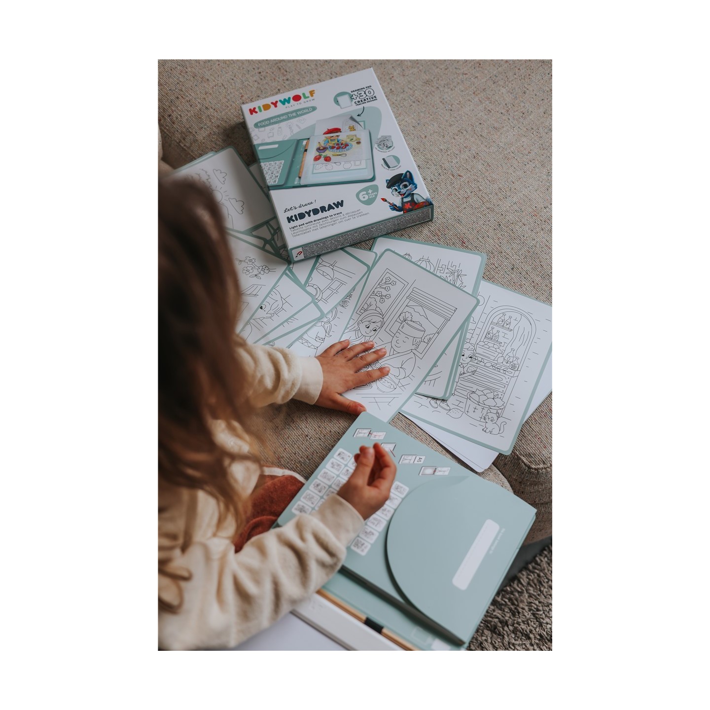Tableta Retroiluminada KIDYDRAW PAD Alimentos