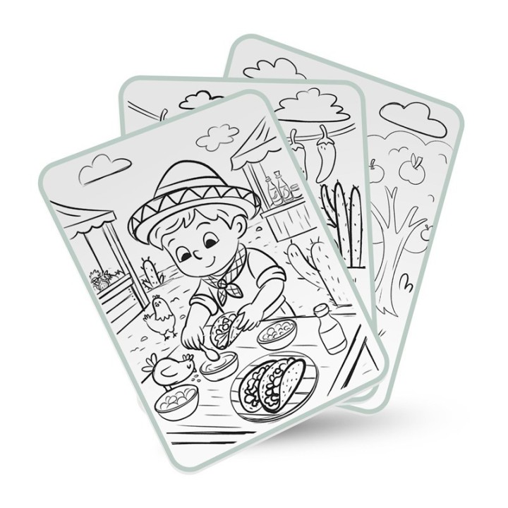 Tableta Retroiluminada KIDYDRAW PAD Alimentos