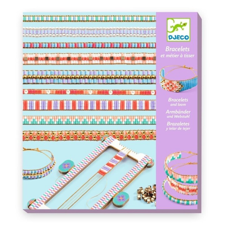 Set Pulseras con Telar y Cuentas
