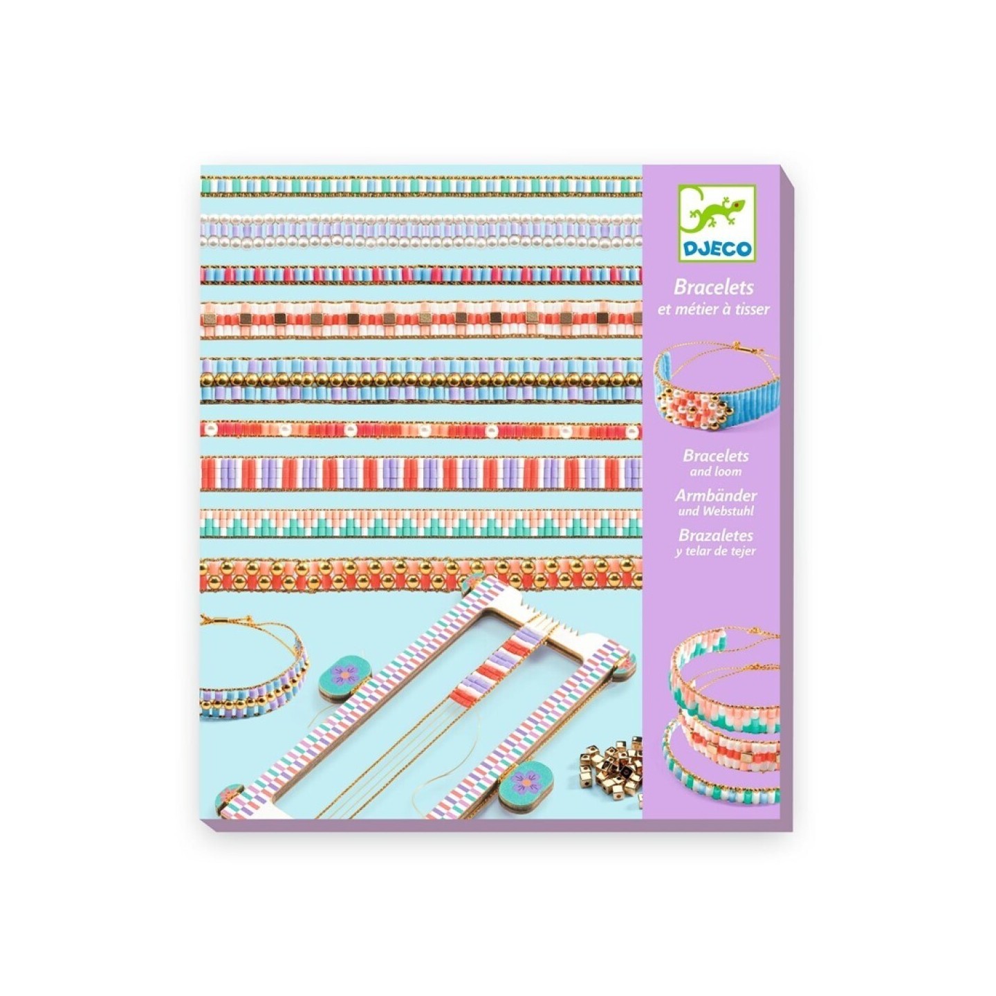 Set Pulseras con Telar y Cuentas