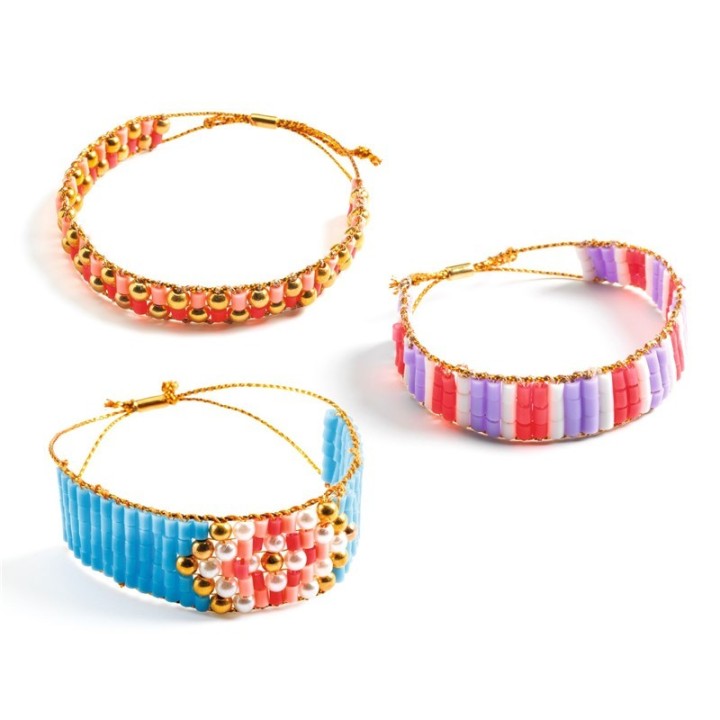 Set Pulseras con Telar y Cuentas
