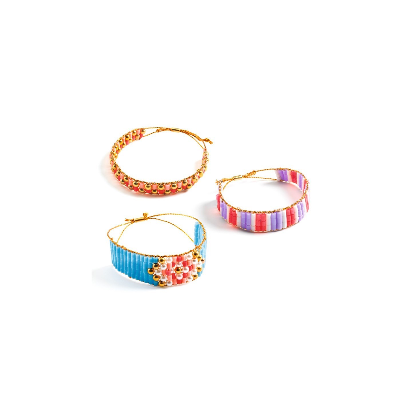 Set Pulseras con Telar y Cuentas