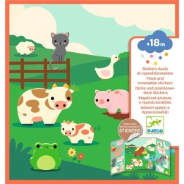 Pegatinas Reposicionables Los Animales de la Granja