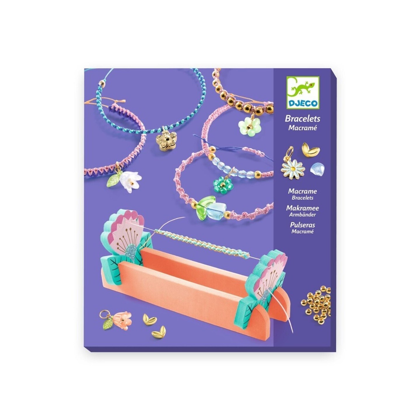 Crea Pulseras de Macramé Azules
