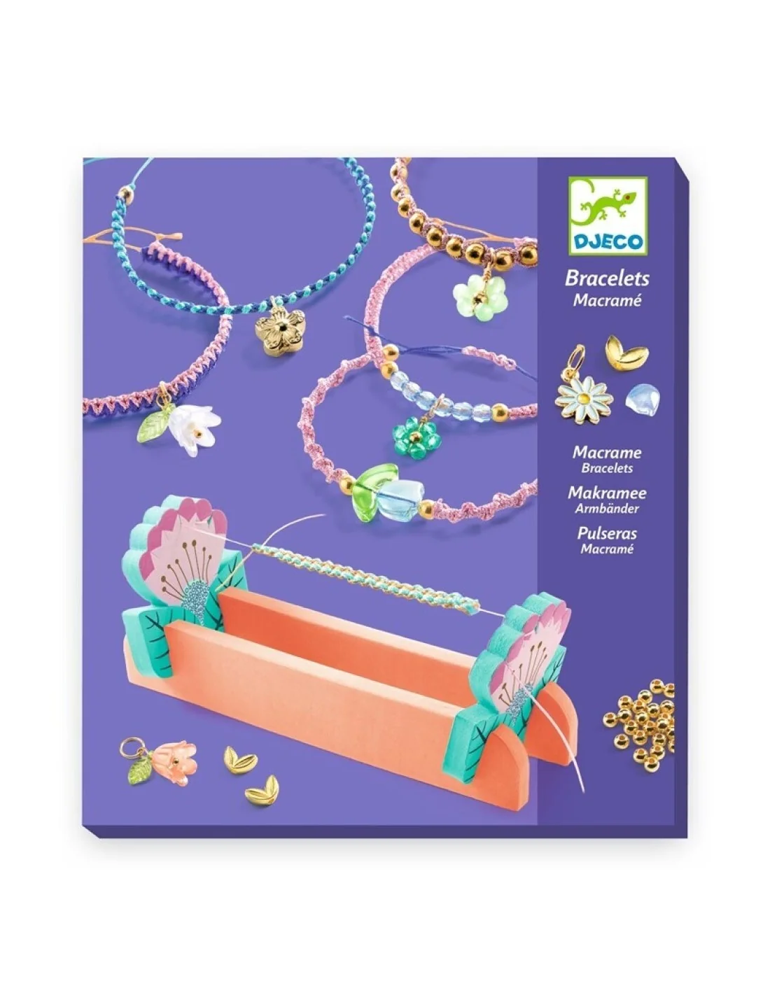 Crea Pulseras de Macramé Azules