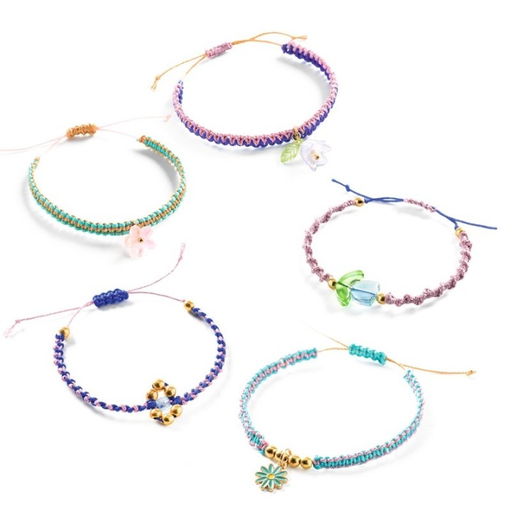 Crea Pulseras de Macramé Azules