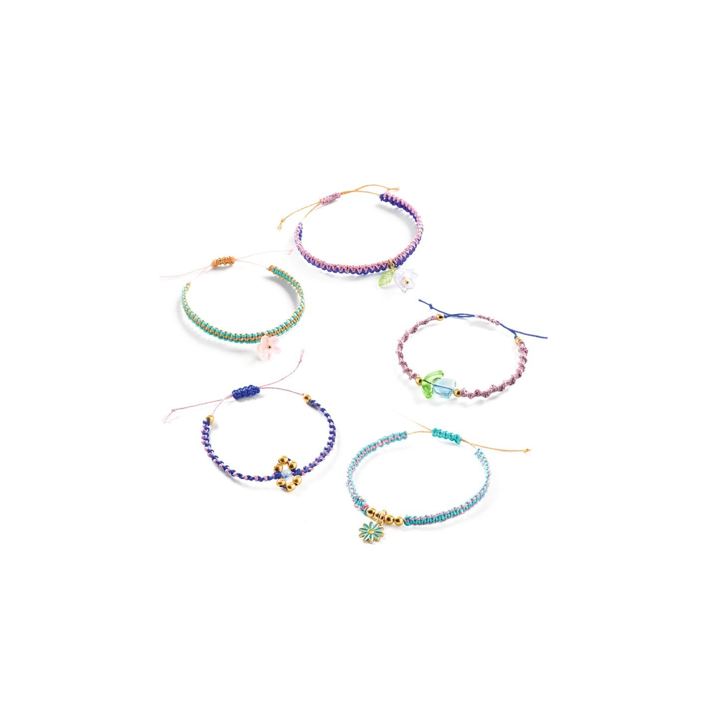 Crea Pulseras de Macramé Azules