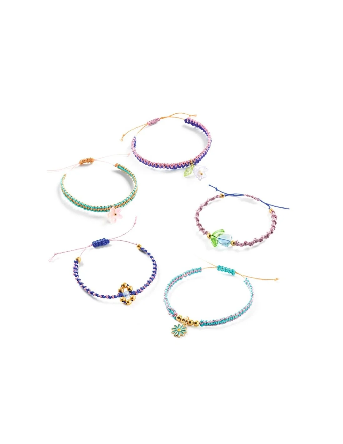 Crea Pulseras de Macramé Azules