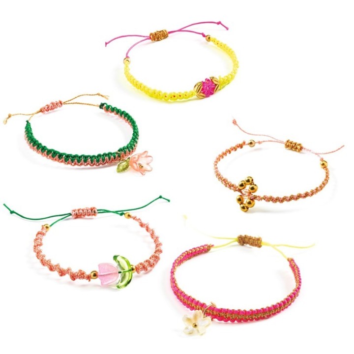 Crea Pulseras de Macramé Rosas