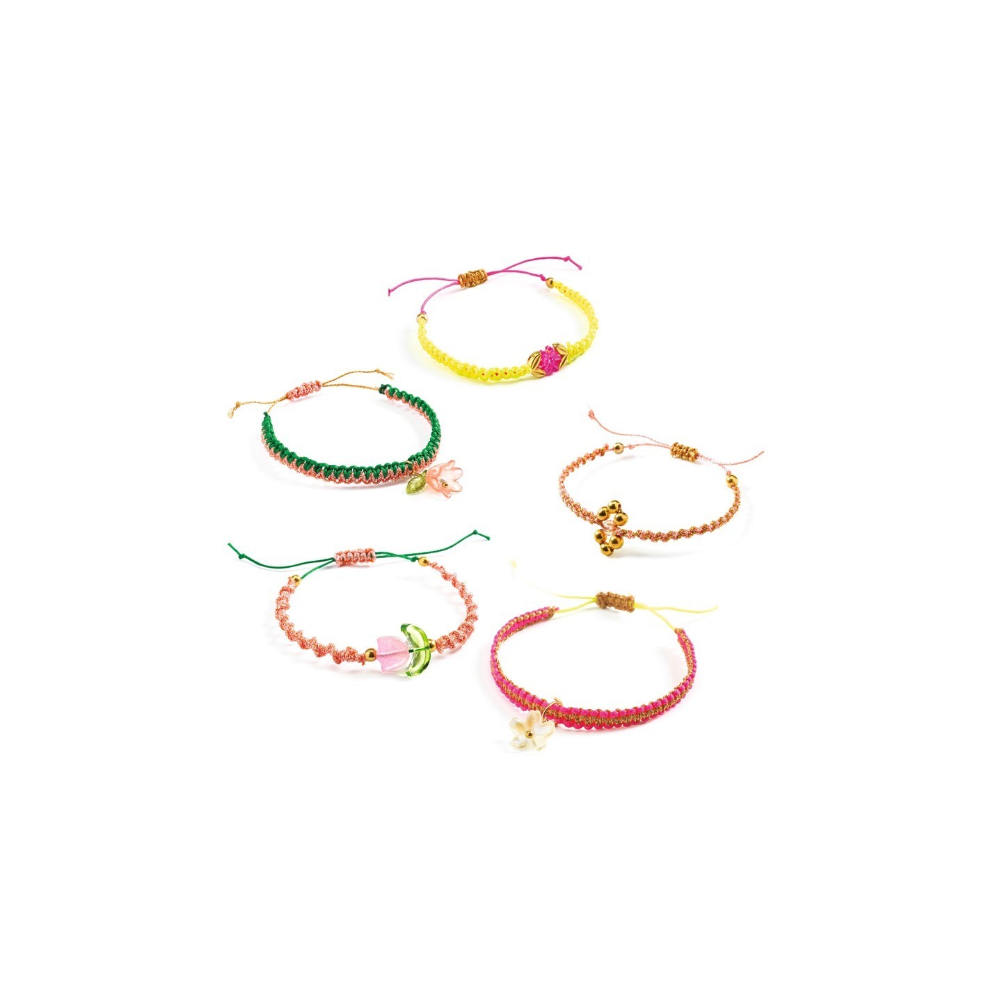 Crea Pulseras de Macramé Rosas