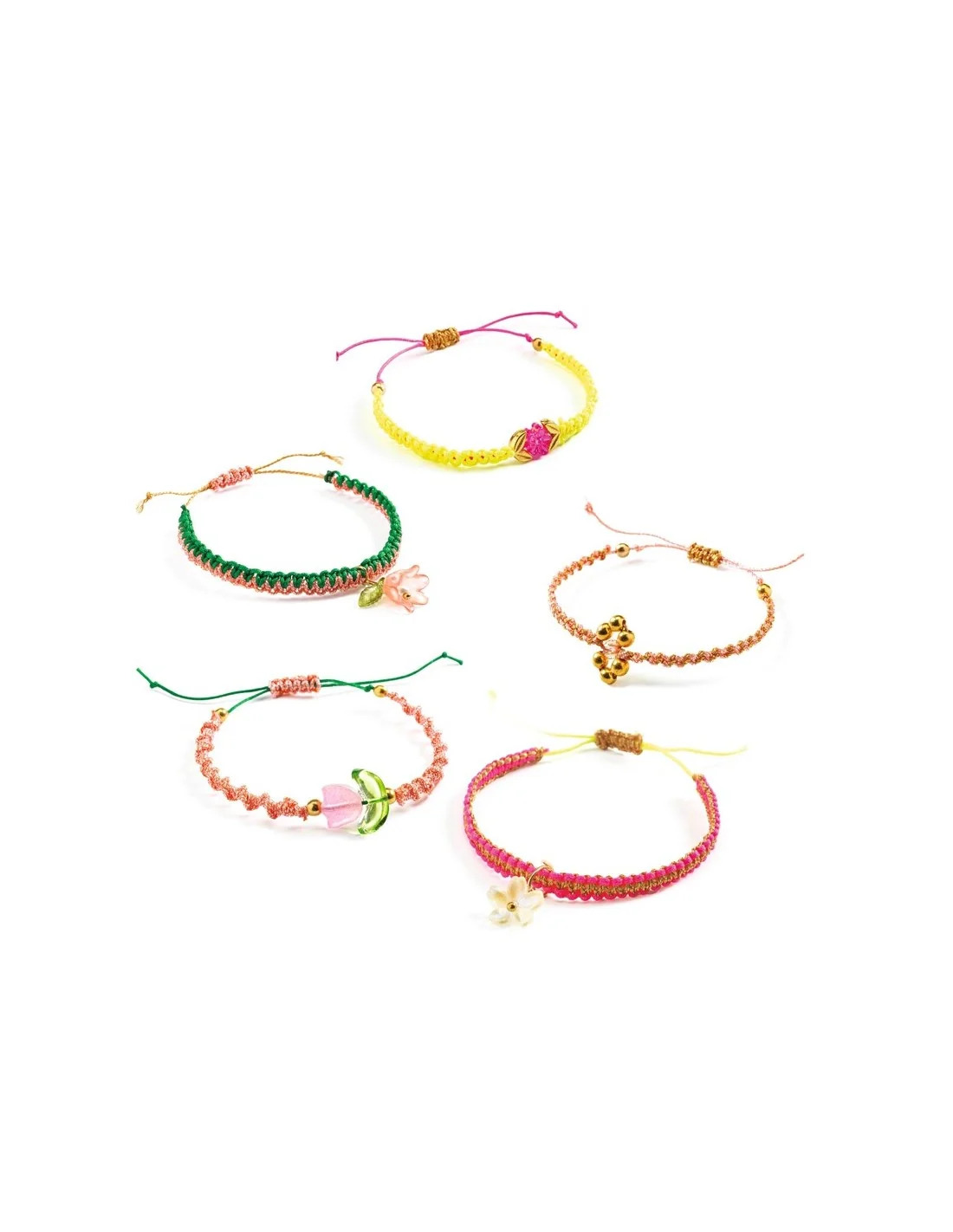 Crea Pulseras de Macramé Rosas